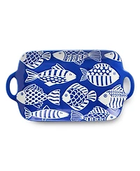 Certified International Fish Tale Rectangular Tray