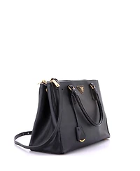 Pre-Owned Prada Medium Double Zip Lux Tote Saffiano Leather