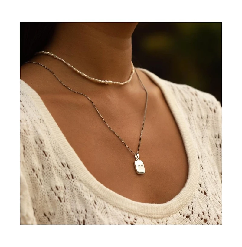 Mantra Journey Pearl Chain sterling silver
