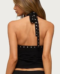 Edikted Women's Ariadna Studded Halter Top