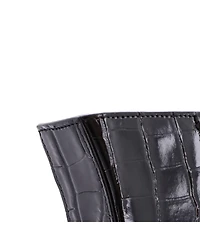 Pre-Owned Balenciaga Mini Hourglass Chain Top Handle Bag Embossed Leather