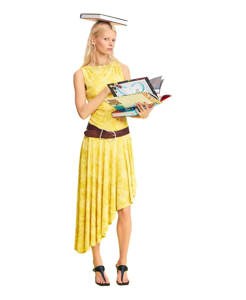 Desigual Women's Asymmetric printed dress