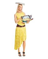 Desigual Women's Asymmetric printed dress