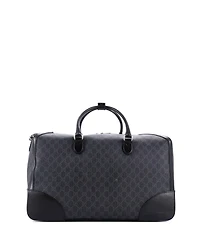 Pre-Owned Gucci Large Interlocking G Patch Duffle Bag Gg Coated Canvas
