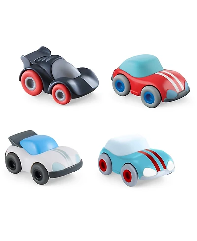 Haba Cars Race Car Bundle - Includes 4 Speedsters with Momentum Motors