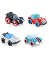 Haba Cars Race Car Bundle - Includes 4 Speedsters with Momentum Motors