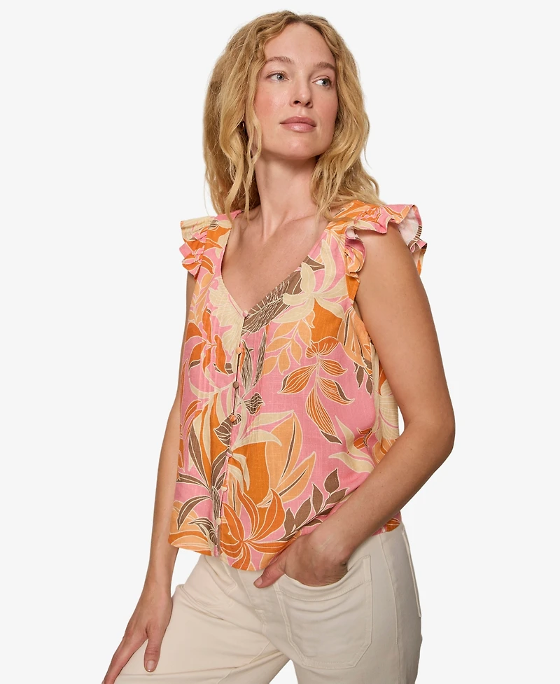 Sanctuary Women's Sleeveless V-Neck Top