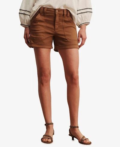 Sanctuary Women's Wander On Cuffed Hem Shorts