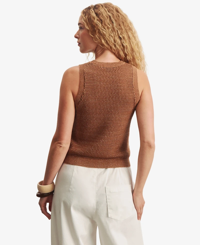 Sanctuary Women's State Crewneck Halter Tank Top