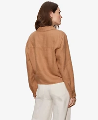 Sanctuary Women's Tie-Front Long-Sleeve Shirt