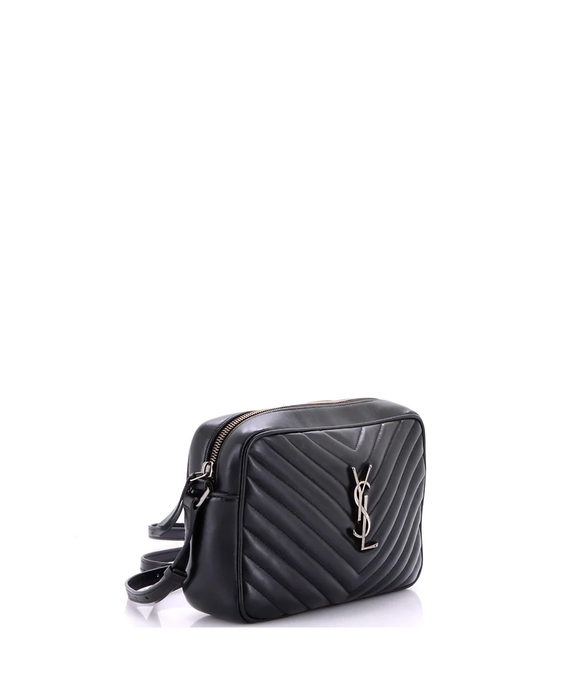 Pre-Owned Saint Laurent Small Lou Camera Bag Matelasse Chevron Leather