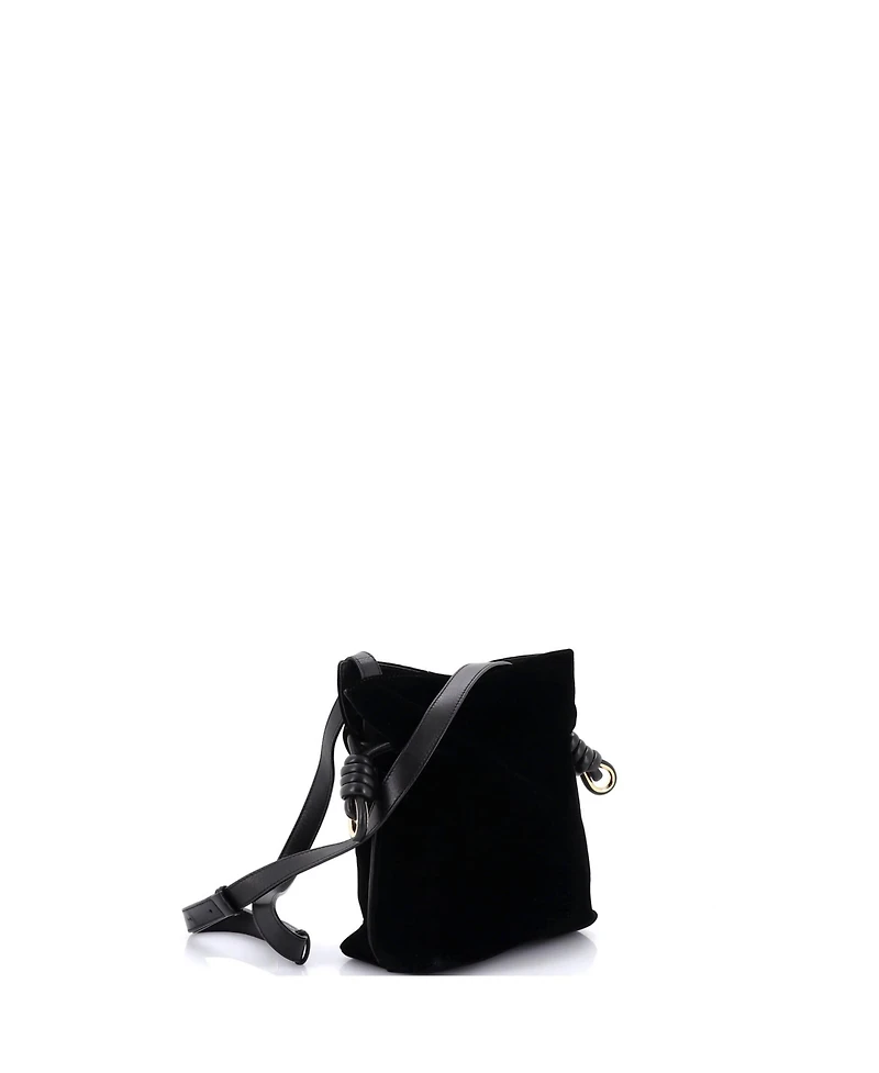 Pre-Owned Loewe Small Flamenco Knot Bag Velvet