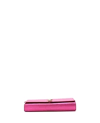 Pre-Owned Saint Laurent Long Classic Monogram Clutch Metallic Calfskin