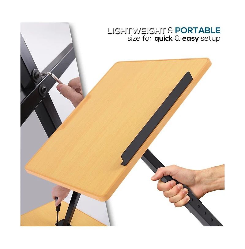 Pyle Portable Floor Lectern Podium Stand