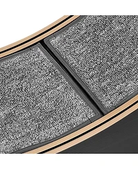 Zeus and Ruta 48 Inch Cat Exercise Wheel for Indoor Cats up to 28 lbs Carpeted Treadmill with Locking Mechanism