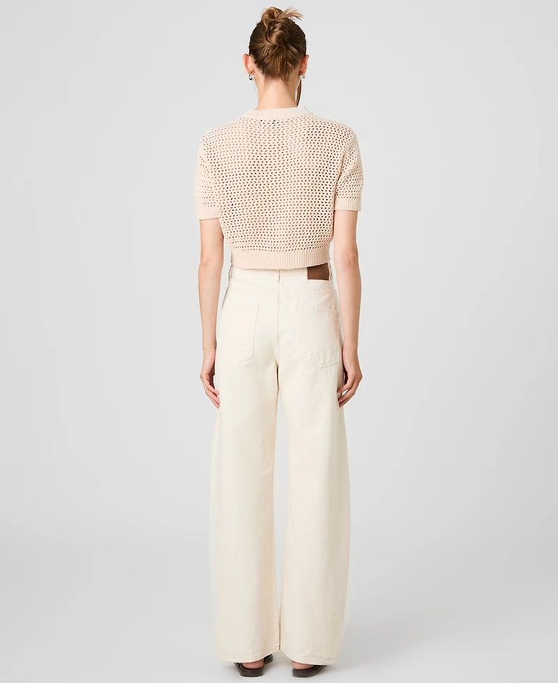 French Connection Women's Knit Short-Sleeve Top