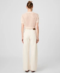 French Connection Women's Knit Short-Sleeve Top