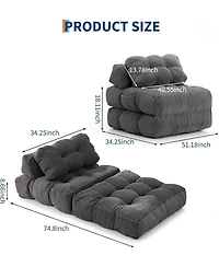 gaomon Folding Sofa Bed 2-Pack