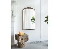 Busdays 24" x 42" Arch Mirror, Baroque Inspired Wall Decor for Bathroom Bedroom Living Room