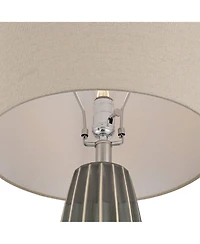 360 Lighting Olsen 26 1/2" High Stripe Ceramic Table Lamp Set of 2