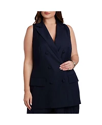 Eloquii Women's Long Tailored Vest