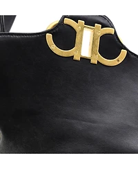 Pre-Owned Salvatore Ferragamo Medium Gancini Turnlock Flap Bag Gancini Quilted Leather