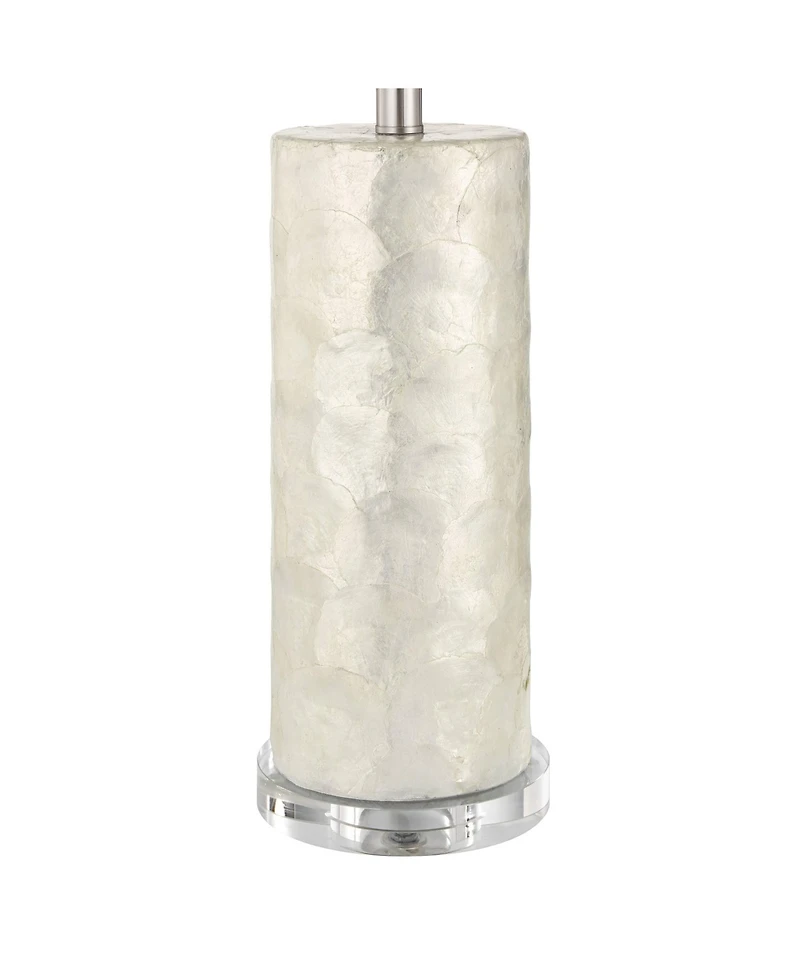 360 Lighting Sabina 27 1/2"H Textured Pearlescent Cylinder Table Lamp Set