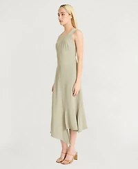 Luxely Women's Square Neck Midi Dress