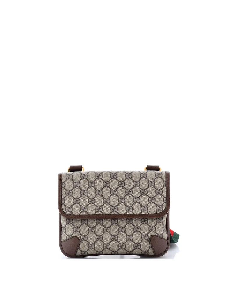 Pre-Owned Gucci Neo Vintage Flap Messenger Gg Coated Canvas