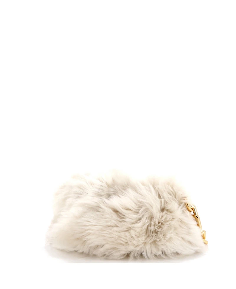 Pre-Owned Bottega Veneta The Chain Pouch Shearling