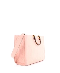 Pre-Owned Fendi Medium Sunshine Shopper Tote Zucca Embossed Leather