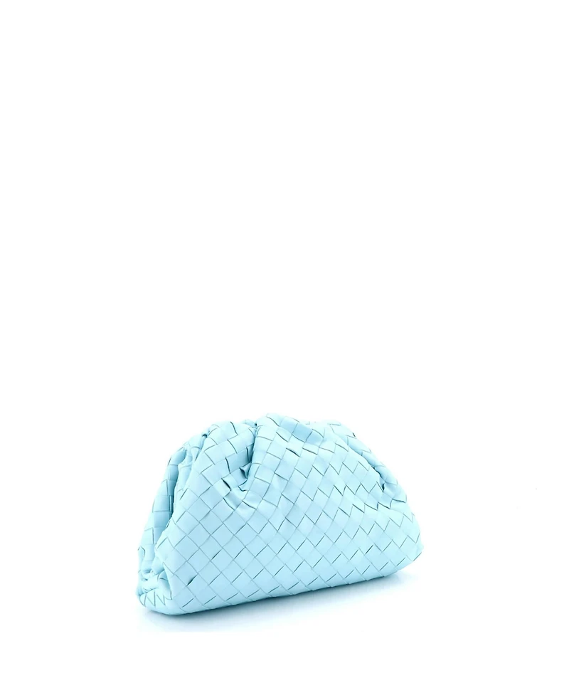Pre-Owned Bottega Veneta Teen The Pouch Intrecciato Nappa