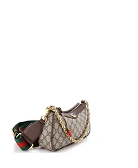 Pre-Owned Gucci Small Ophidia Charm Shoulder Bag Gg Coated Canvas