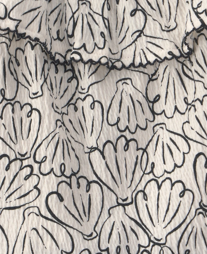 Carter's Girls' 2T-5T Floral Ruffle Top and Shorts, 2-Piece Set