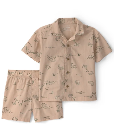 Carter's Boys' 2T-5T Island Top and Shorts, 2-Piece Set