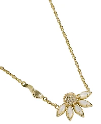 Kendra Scott Anya Cubic Zirconia and Crystal Flower Short Pendant Necklace
