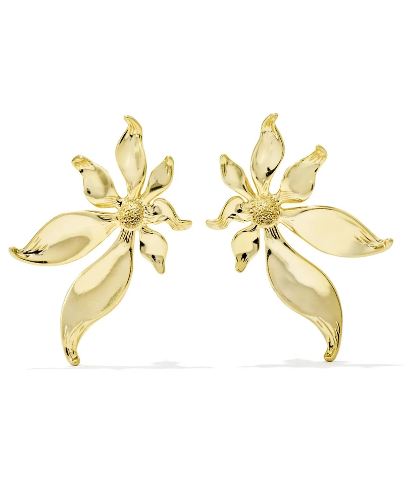 Kendra Scott 14k Gold Over Brass Scott Flower Stud Earrings
