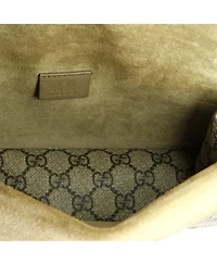 Pre-Owned Gucci Small Dionysus Bag Gg Coated Canvas with Crystal Embellished Metal