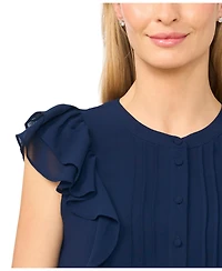 CeCe Women's Short-Sleeve Crew Neck Top