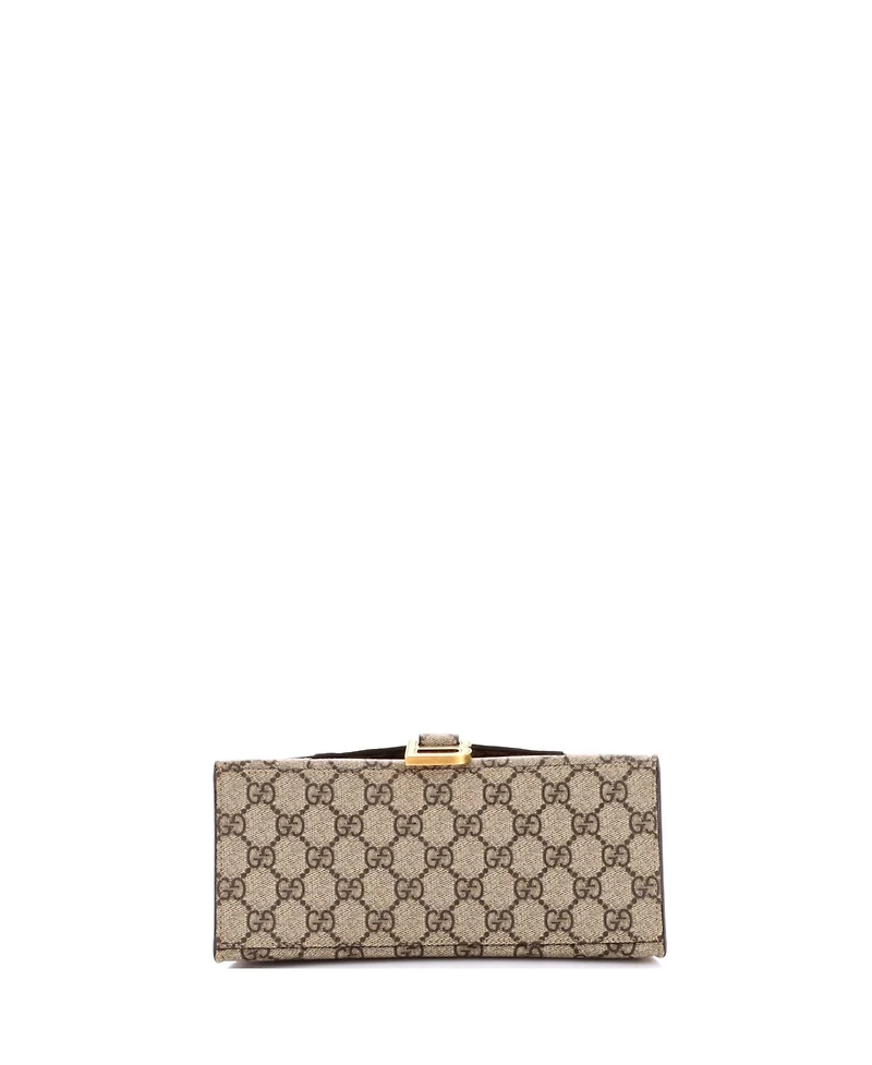 Pre-Owned Gucci Small x Balenciaga The Hacker Project Hourglass Top Handle Bag Gg Coated Canvas