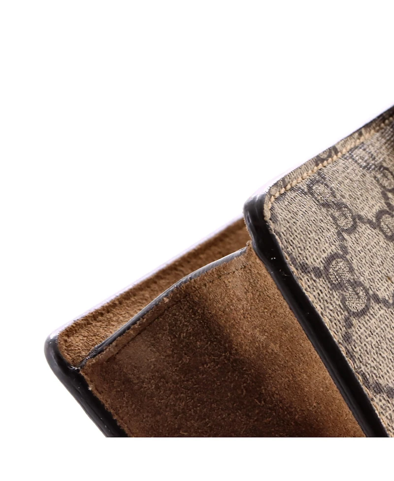 Pre-Owned Gucci Mini Dionysus Bag Gg Coated Canvas