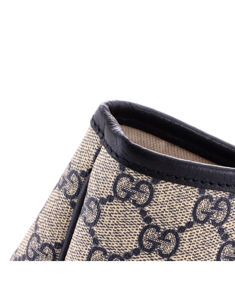 Pre-Owned Gucci Small Ophidia Top Handle Shopping Tote Gg Coated Canvas and Leather