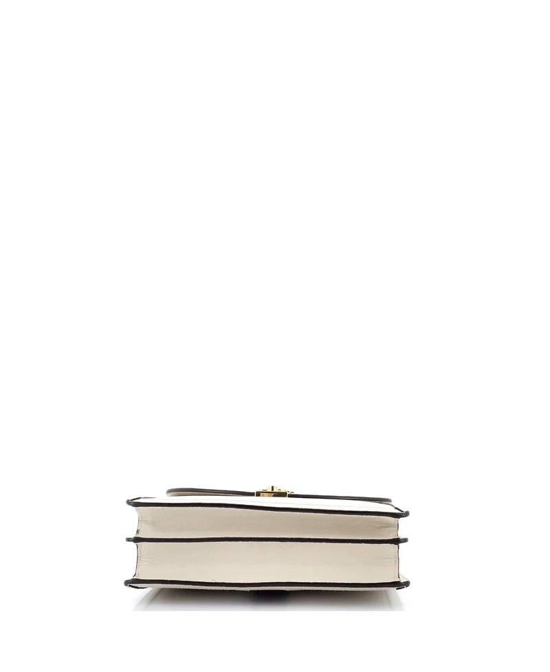 Pre-Owned Gucci Small Ophidia Flap Top Handle Bag Leather