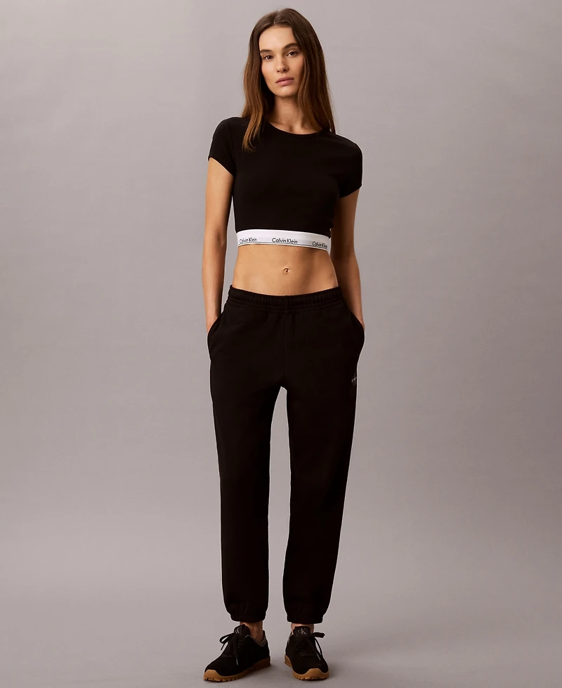 Calvin Klein Performance Women's Modern Short-Sleeve Cropped T-Shirt