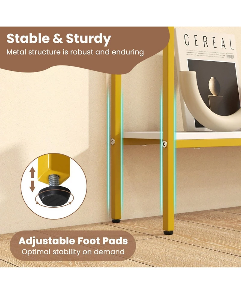 Gouun 44 in Ultra-Slim Console Table with Lower Shelf and Anti-Tipping Kits