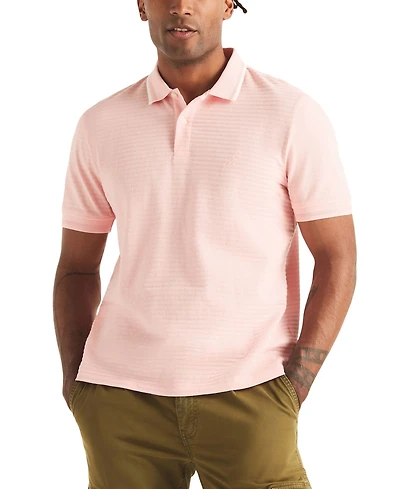 Nautica Men's Short-Sleeve Jacquard Polo Shirt