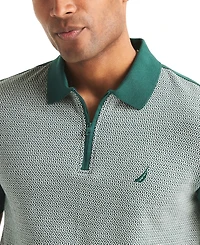 Nautica Men's Short-Sleeve Jacquard Jersey Polo Shirt