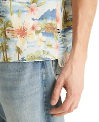 Nautica Men's Short-Sleeve Camp Collar Shirt