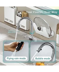 Busdays Wall Mount Folding Kitchen Pot Filler Faucet