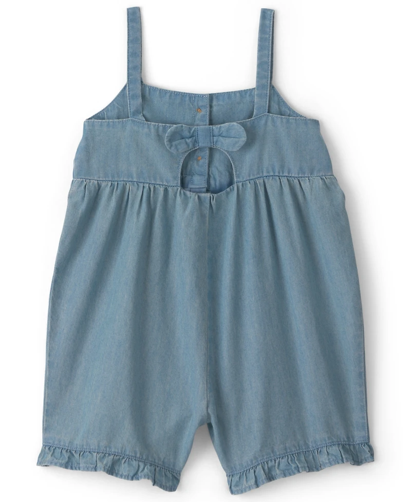 Carter's Baby Girls' Chambray Sleeveless Romper